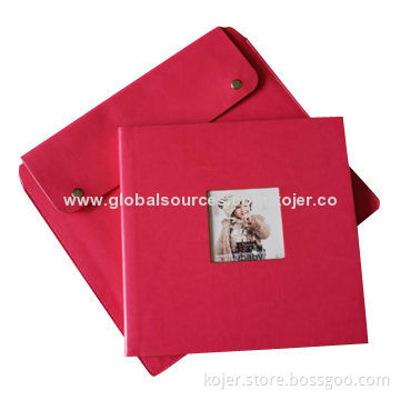 Fashionable Digital Photo Frame, PU Leather Photo Album Covers with Matching Bag